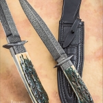 Don Hanson Blue Mammoth Fighter and sheath