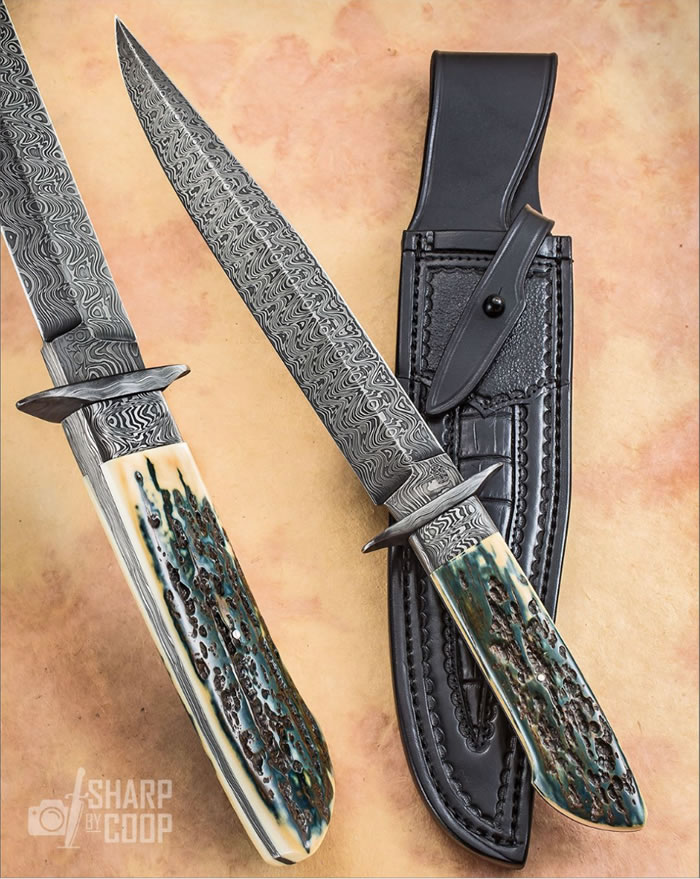 Don Hanson Blue Mammoth Fighter and sheath
